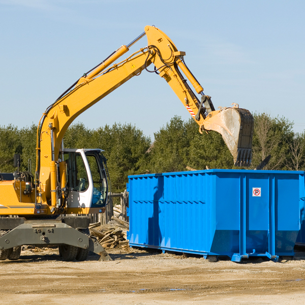 can i choose the location where the residential dumpster will be placed in Richland WI